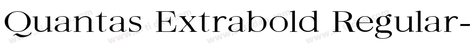 Quantas Extrabold Regular字体转换